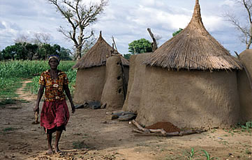 A village near Bolgatanga, in northern Ghana