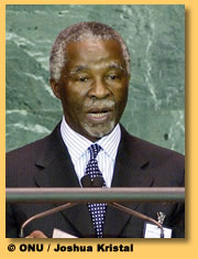 Thabo Mbeki president of South Africa