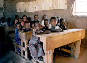 Children in an African school