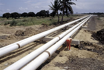 Pipeline carrying natural gas from Mozambique to South Africa