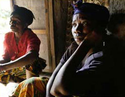 Women who were raped by an insurgent group in the Congo