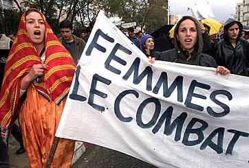 Women demonstrate in Algeria for changes in the Family Code to allow them greater rights
