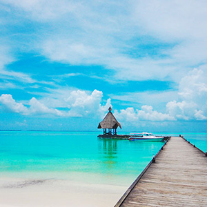 The Maldives comprises a chain of atolls and islands scattered over the Indian Ocean