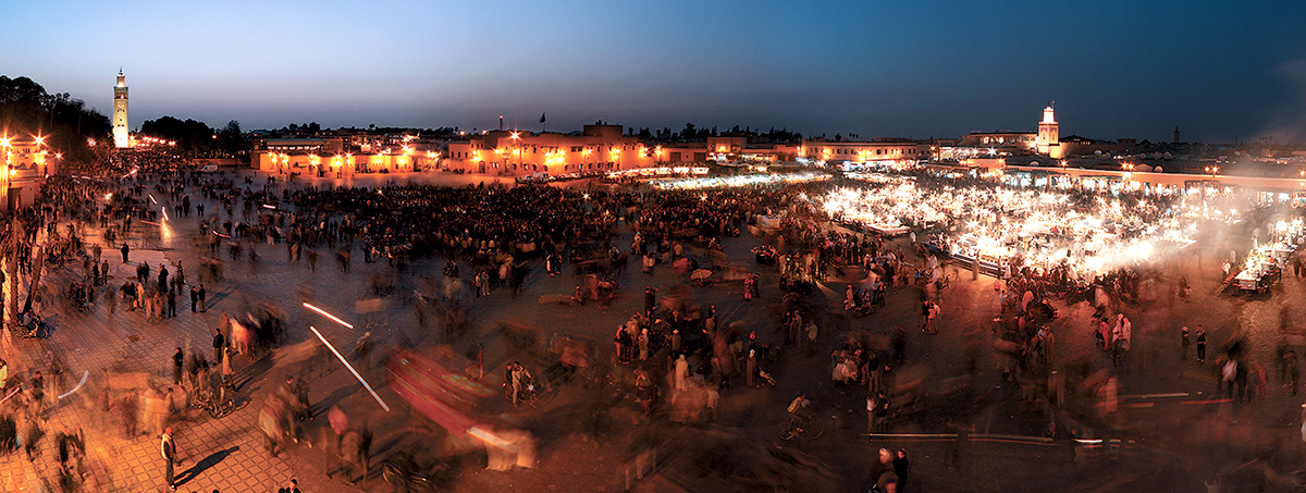 Marrakech por la noche