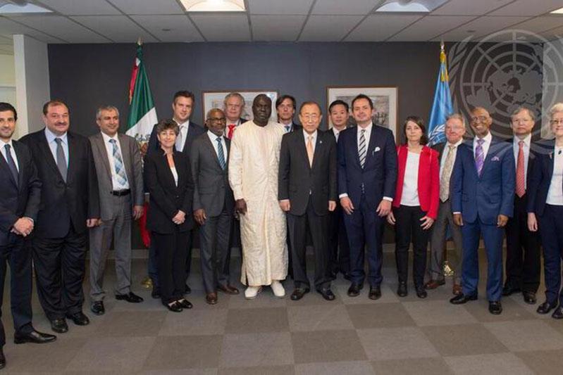 Les membres du CCQAB avec le Secrétaire général - novembre 2016