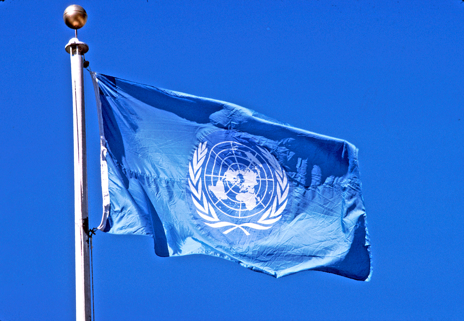 联合国旗帜.联合国图片/john isaac