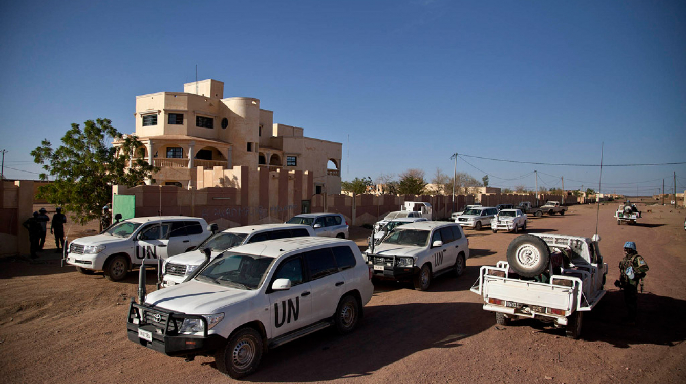 Un convoi de la MINUSMA à Kidal, au Mali. Photo : MINUSMA / Marco Dormino