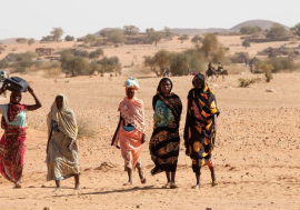 A group of women in Um Baru, North Darfur. (file)