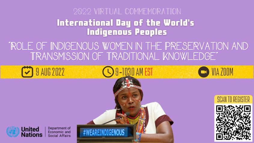 International Day Of The World S Indigenous Peoples 22 Virtual Commemoration 9 August United Nations For Indigenous Peoples