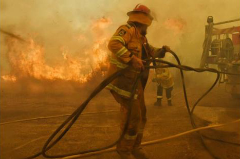 Firefighters in Australia. 
