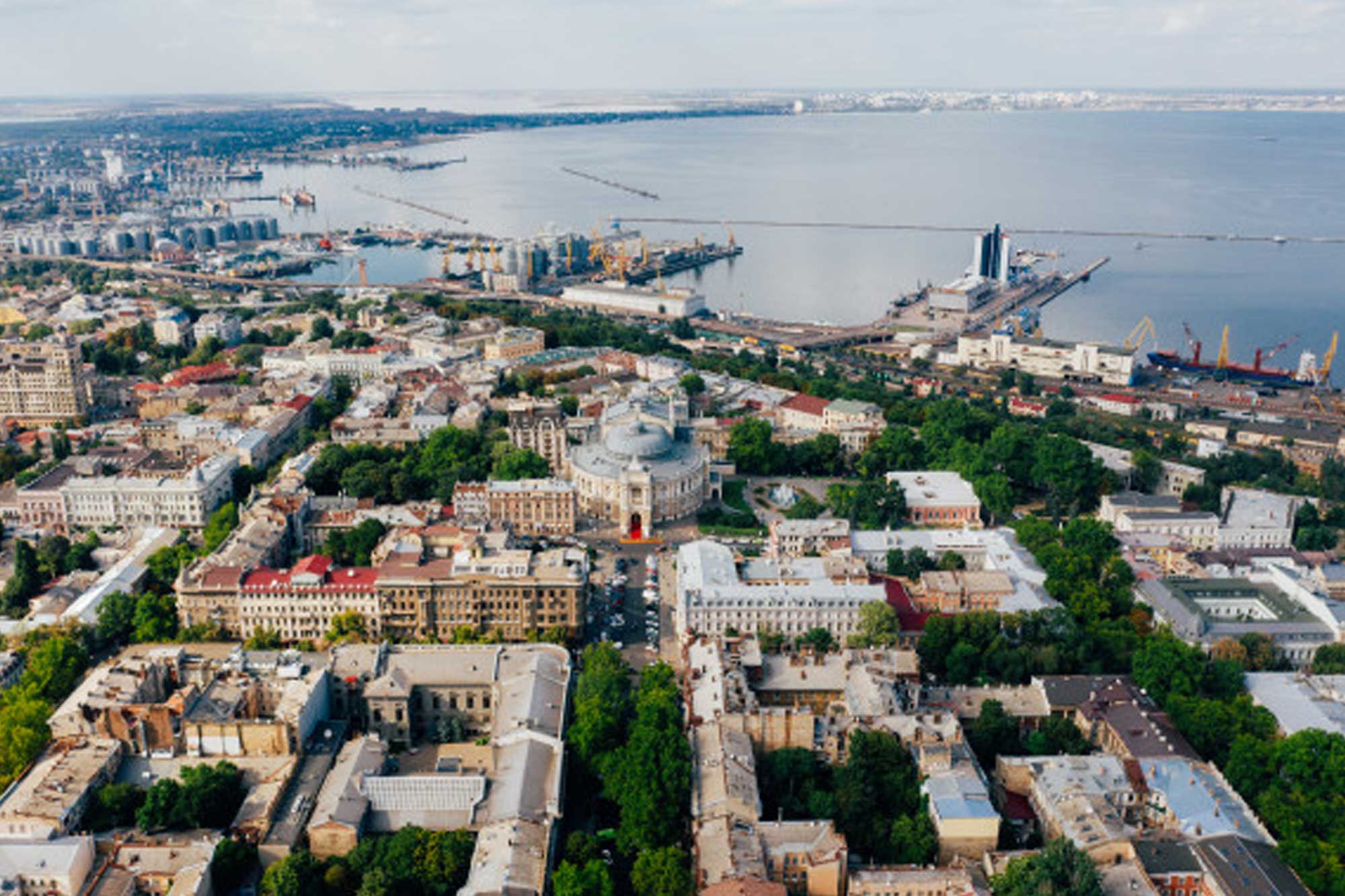 Aerial view of Odessa