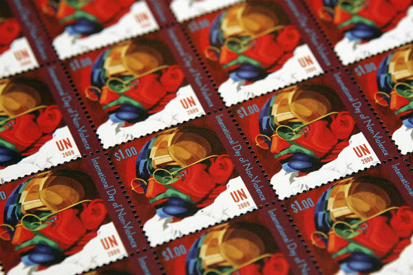 International Day of Non-Violence: UN Stamp