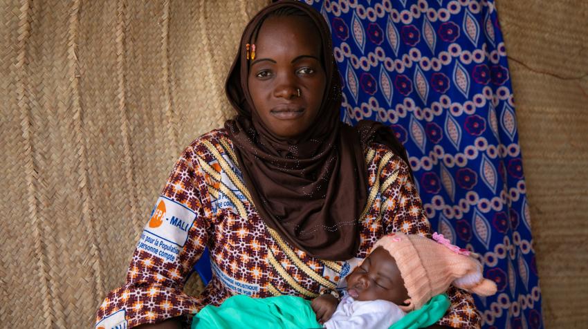Mali-New mother, Fatoumata 01/24/2024 ©UNFPA Mali/Amadou Maiga