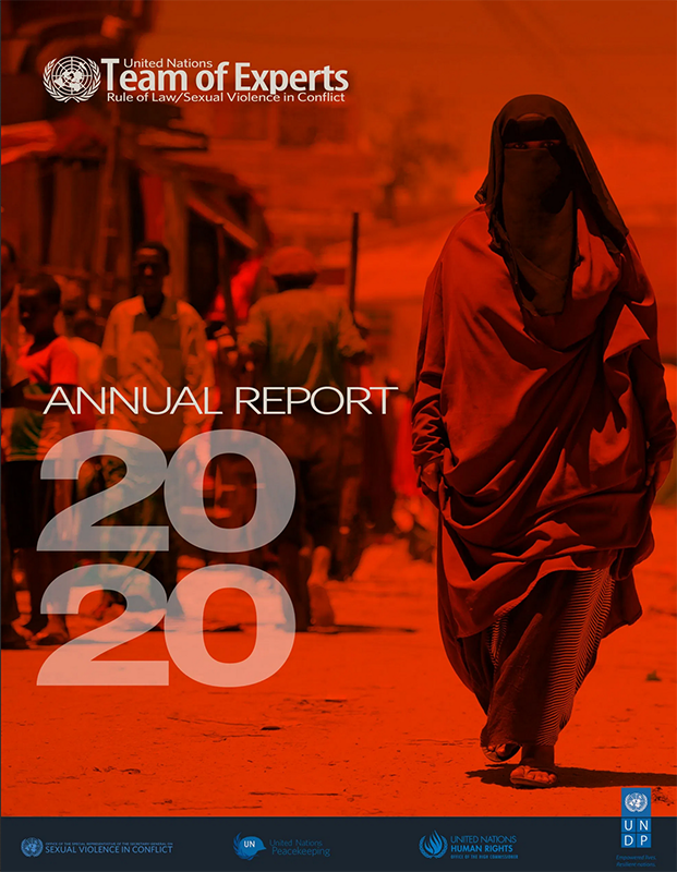 Cover image of the 2021 Report of the Team of Experts on conflict-related sexual violence