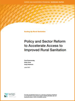Policy and Sector Reform to Accelerate Access to Improved Rural Sanitation