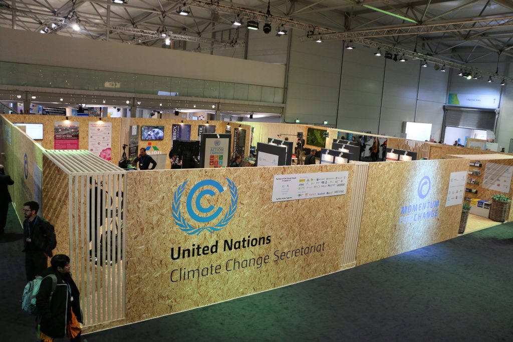 Photo: The UNFCCC space at COP23's Bonn Zone