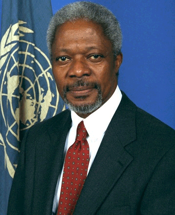 Kofi Annan. Former UN Secretary-General
